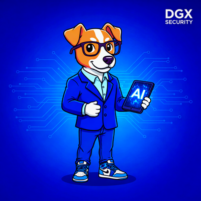 BYTE, the DGX Security mascot